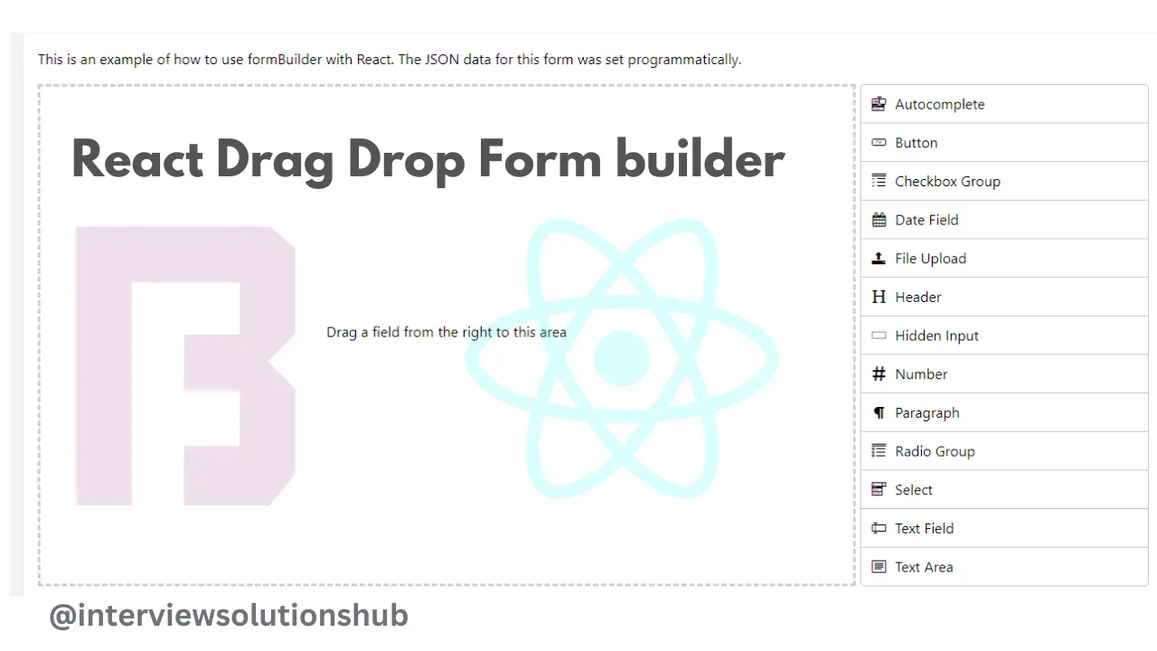 Dynamic Drag  and Drop Form Builder with React: A Step-by-Step Guide